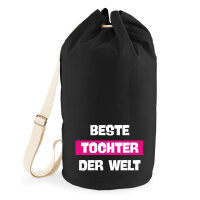 Seesack Beste Tocher der Welt 20 Liter Black