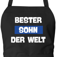 Schürze Bester Sohn der Welt mit Taschen