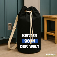 Seesack Bester Sohn der Welt 20 Liter Black