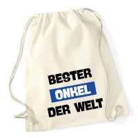 Turnbeutel Bester Onkel der Welt 12 Liter