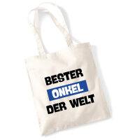 Jutebeutel Bester Onkel der Welt 10 Liter