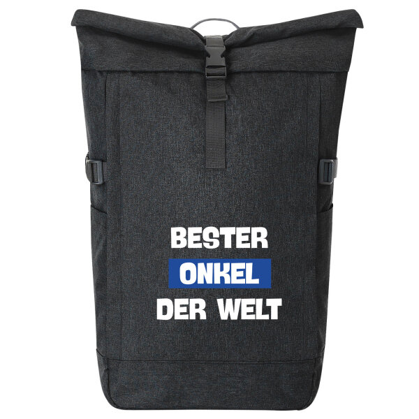 Kurierrucksack Bester Onkel der Welt 30-44 Liter Black Melange