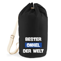 Seesack Bester Onkel der Welt 20 Liter Black