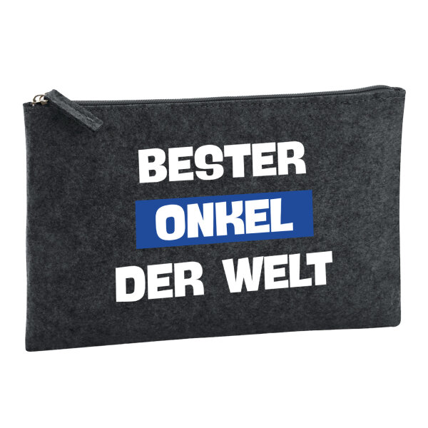 Kulturbeutel Bester Onkel der Welt 1 Liter Charcoal