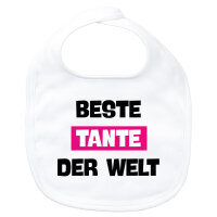 Baby Lätzchen Beste Tante der Welt Klettverschluss