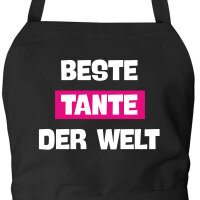 Schürze Beste Tante der Welt mit Taschen