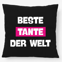 Kissen Beste Tante der Welt 40x40cm