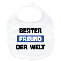 Baby Lätzchen Bester Freund der Welt Klettverschluss