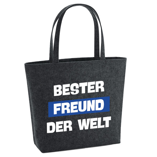 Filz Shopper Bester Freund der Welt 22 Liter