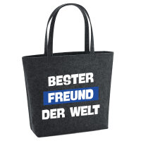 Filz Shopper Bester Freund der Welt 22 Liter