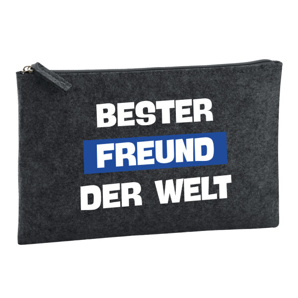 Kulturbeutel Bester Freund der Welt 1 Liter Charcoal