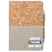 Notizbuch A5 Bester Freund der Welt 80 Blatt inkl....