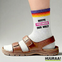 Unisex Socken Beste Freundin der Welt Baumwolle