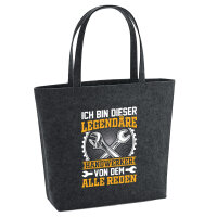 Filz Shopper Ich bin dieser legendäre Handwerker von...
