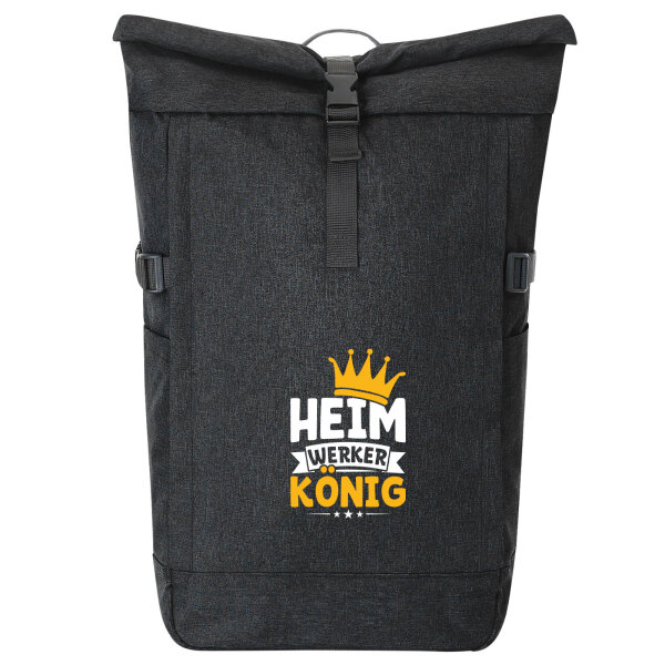 Kurierrucksack Heimwerker König 30-44 Liter Black Melange