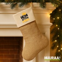 Weihnachtsstrumpf Heimwerker König Beige Jute