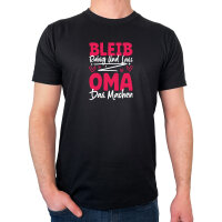 Herren T-Shirt Bleib ruhig und lass Oma das machen