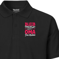 Herren Polo Shirt Bleib ruhig und lass Oma das machen