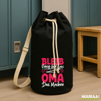 Seesack Bleib ruhig und lass Oma das machen 20 Liter Black