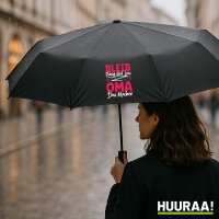 Regenschirm Bleib ruhig und lass Oma das machen 98cm Schwarz