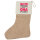 Weihnachtsstrumpf Bleib ruhig und lass Oma das machen Beige Jute
