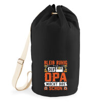 Seesack Bleib ruhig der Opa macht das schon 20 Liter Black