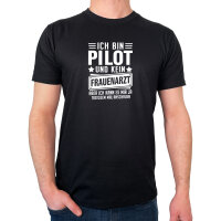 Herren T-Shirt Bin Pilot kein Frauenartzt kann mir das ja...