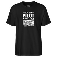 Herren T-Shirt Bin Pilot kein Frauenartzt kann mir das ja...