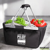 Einkaufskorb faltbar Bin Pilot kein Frauenartzt kann mir...