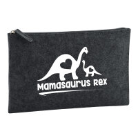 Kulturbeutel Mamasaurus Rex Dinosaurier 1 Liter Charcoal
