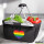Einkaufskorb faltbar Regenbogenflagge LGBT+ Pride Flag 20 Liter Black
