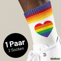 Unisex Socken Regenbogenflagge LGBT+ Pride Flag Baumwolle