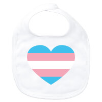 Baby Lätzchen Trans Pride Flagge LGBTQ Herz...