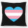 Kissen Trans Pride Flagge LGBTQ Herz 40x40cm