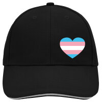 Kappe Trans Pride Flagge LGBTQ Herz