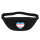 Bauchtasche Trans Pride Flagge LGBTQ Herz 2,5 Liter Black