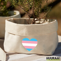 Organizer Trans Pride Flagge LGBTQ Herz