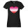 Damen T-Shirt Lesbische Pride Flagge LGBTQ Herz