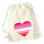Turnbeutel Lesbische Pride Flagge LGBTQ Herz 12 Liter