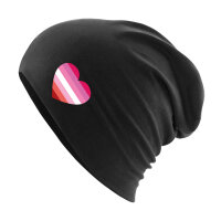 Beanie Lesbische Pride Flagge LGBTQ Herz