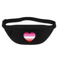 Bauchtasche Lesbische Pride Flagge LGBTQ Herz 2,5 Liter...