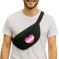 Bauchtasche Lesbische Pride Flagge LGBTQ Herz 2,5 Liter...