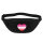 Bauchtasche Lesbische Pride Flagge LGBTQ Herz 2,5 Liter Black