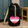 Seesack Lesbische Pride Flagge LGBTQ Herz 20 Liter Black