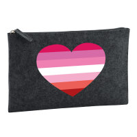 Kulturbeutel Lesbische Pride Flagge LGBTQ Herz 1 Liter...