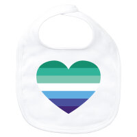 Baby Lätzchen Schwule Pride Flagge LGBTQ Herz...