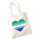 Jutebeutel Schwule Pride Flagge LGBTQ Herz 10 Liter
