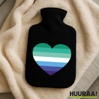 Wärmflasche Schwule Pride Flagge LGBTQ Herz