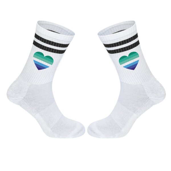Unisex Socken Schwule Pride Flagge LGBTQ Herz Baumwolle