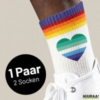 Unisex Socken Schwule Pride Flagge LGBTQ Herz Baumwolle